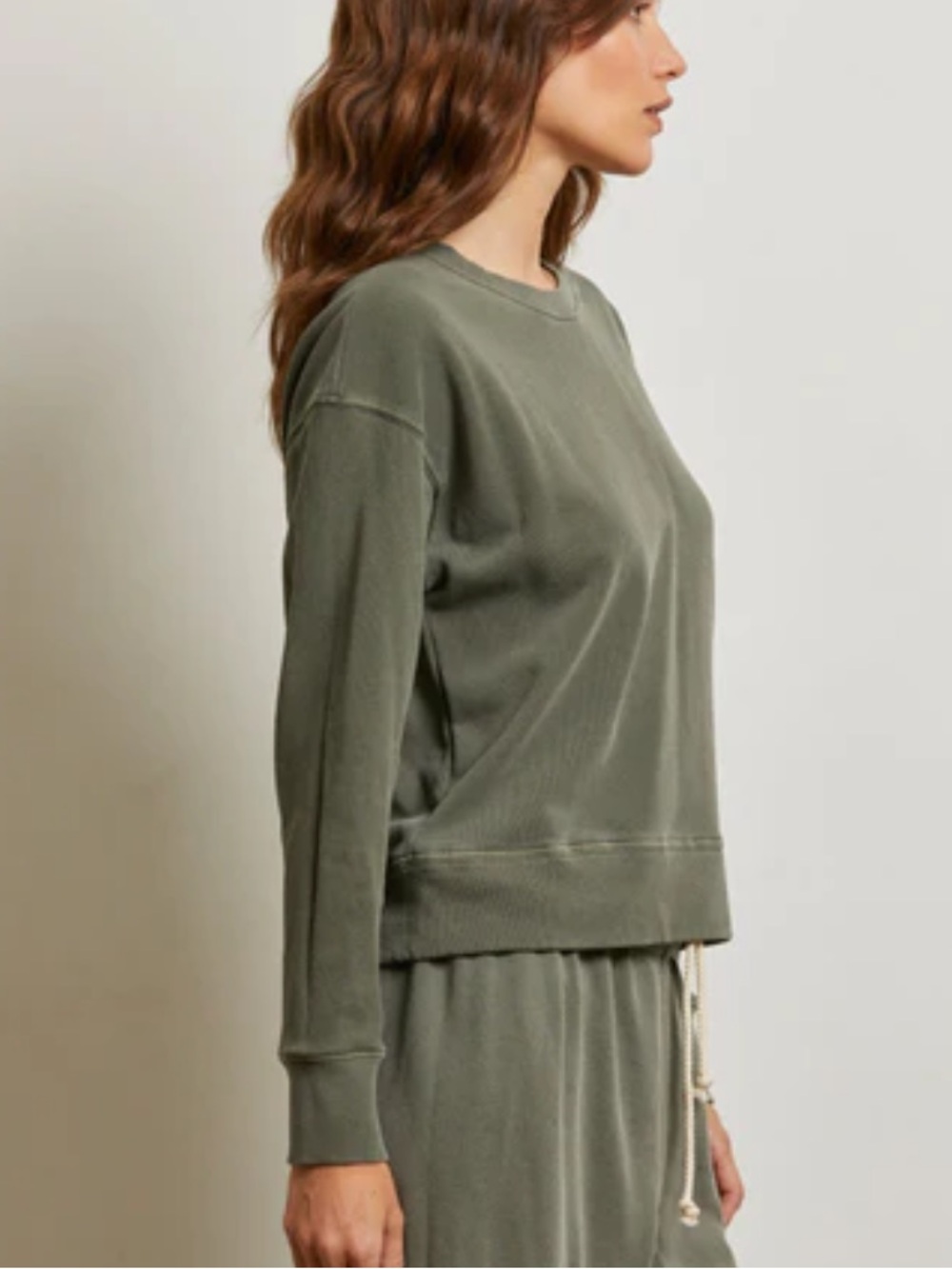 perfectwhitetee - women's Tyler french terry sweatshirt. Size XS. Cotton.